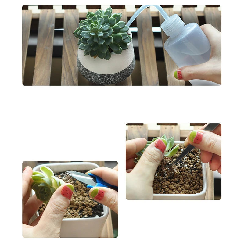 Gardening Tool Sets Succulent Plants Watering Cleaning Plastic Light 14 Pieces Mini Bonsai Plants