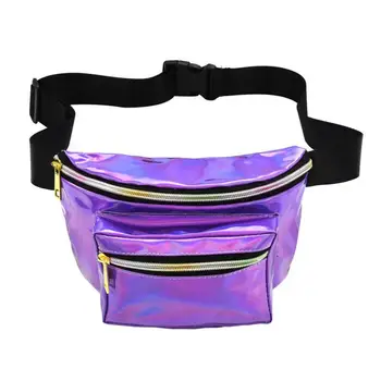 

Women Men's Waist Chest Pack Bags 2018 Fashion Casual Unisex Casual Reflector Laser Unisex Waist Pack Shoulder Bag Handbags A6