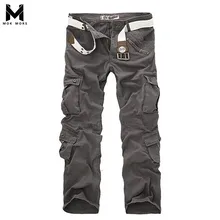 Модный бренд высокого качества фитнес тренировки мужские s Брюки повседневные однотонные свободные много карманов кнопки мужские брюки