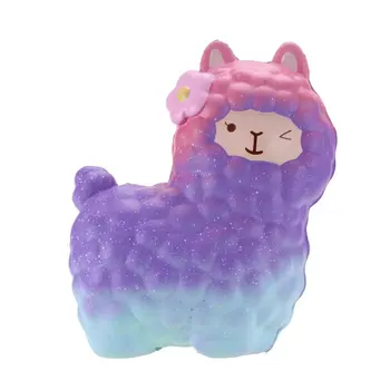

2018Jumbo 16.5 CM Squishy Cute Alpaca Slow Rebound Rising Phone Straps Gags Joke Christmas Gift Kid Toy Wholesale P15