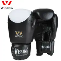 Wesing สีดำสีแดงสีฟ้าถุงมือมวยสำหรับการแข่งขันการฝึกอบรมกีฬา Gym ป้องกันเกียร์ป้องกันถุงมือ Kickboxing ถุงมือ 10 ออนซ์