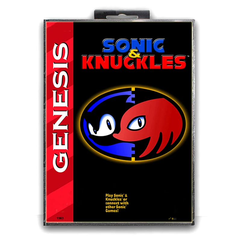 

Sonic & Kunckles with Box with Box for 16 bit Sega MD Game Card for Mega Drive for Genesis Video Console