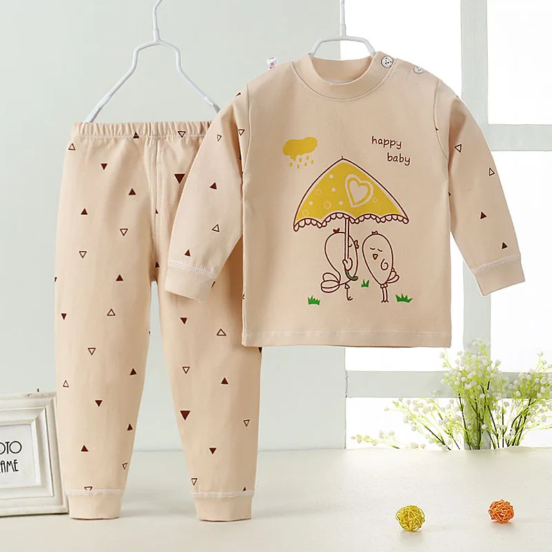 

Baby long johns kids thermal underwear toddler boys girl clothes set fall winter clothing cotton thick spring autumn warm unisex