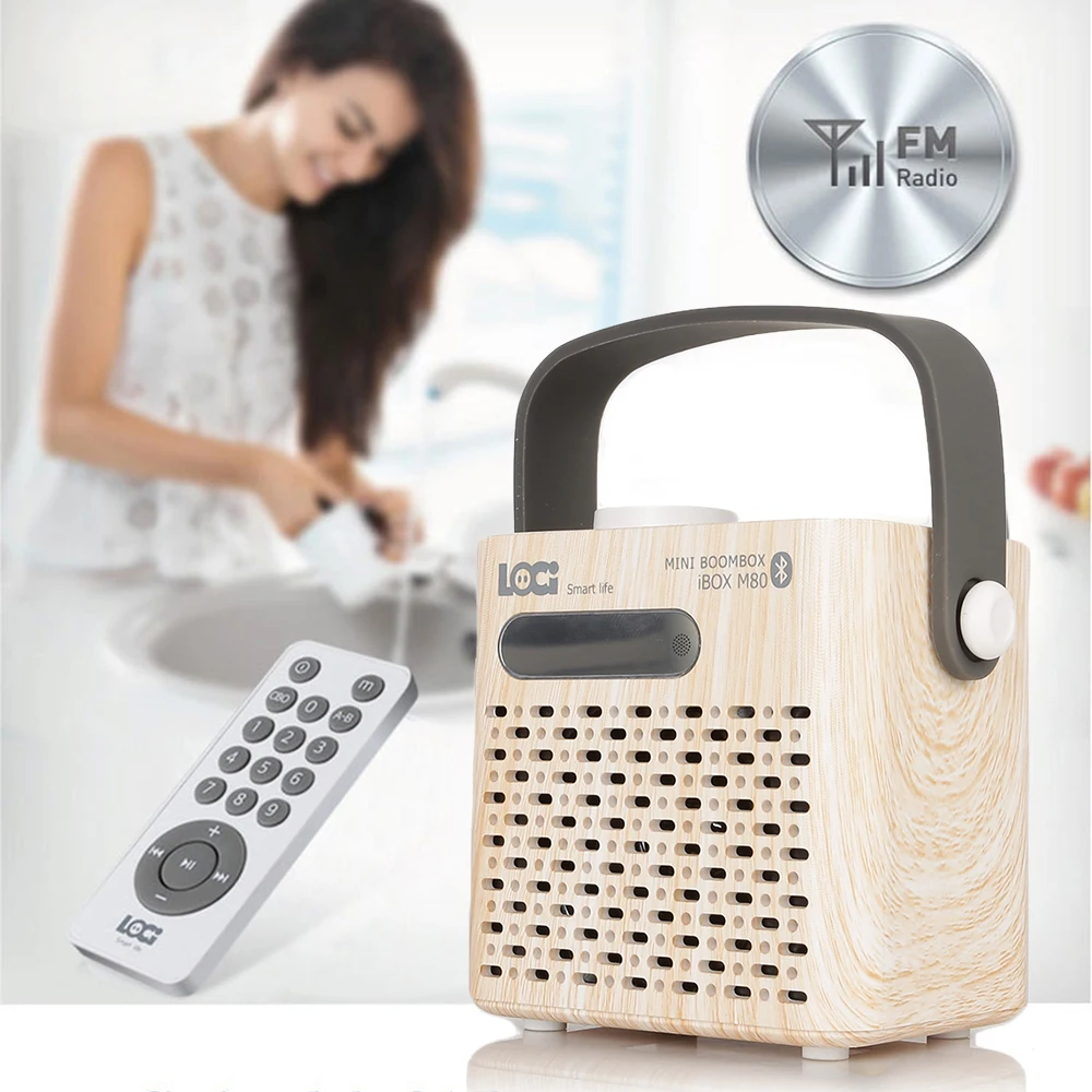 Instabox M80 Bluetooth FM радио мини портативный USB AUX TF кардридер многофункциональный