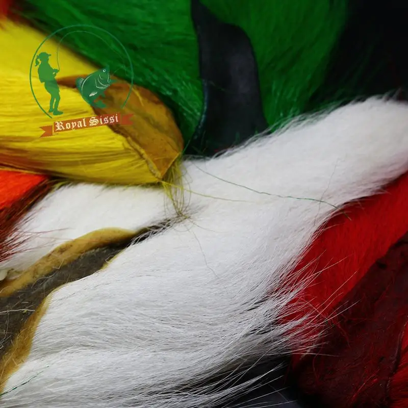 Natural White Large Northen Bucktails Long Strand Dyed Hair Fly Tying Materials
