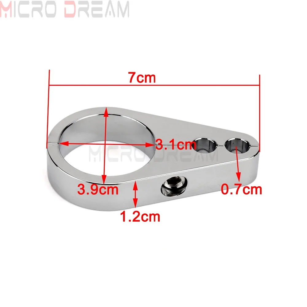 32 мм хромированная мотоциклетная Тормозная муфта дроссельная заслонка кабельный трос зажим 1-1/" Универсальный для Harley Dyna Softail Touring кафе гонщик