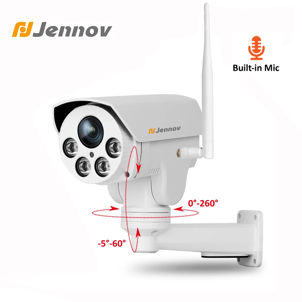 Jennov Audio Record Wifi IP Camera Zoom 1080P 2MP Video Surveillance Wi