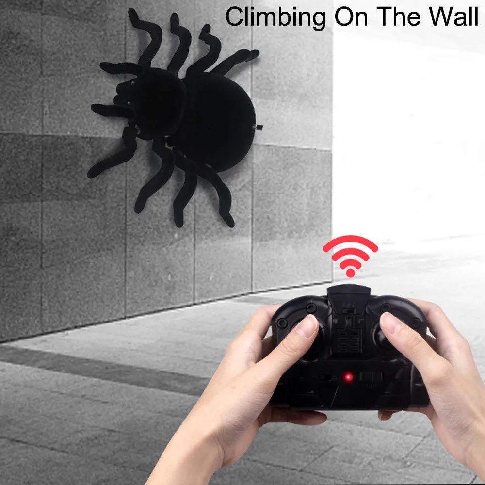 

Animal toys for children Pet RC Wall Climbing Spider Simulation Joke Scary Trick Scared Electronic Spider Toy MJ1031