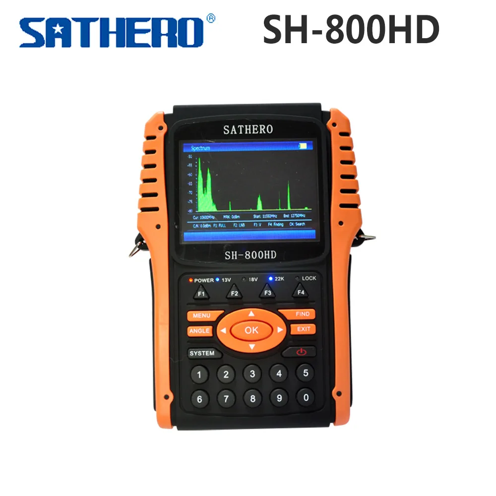 [Genuine] Sathero SH-800HD DVB-S2 Digital Satellite Finder Meter SH-800 USB2.0 HDMI Output Sat finder HD with Spectrum Analyzer