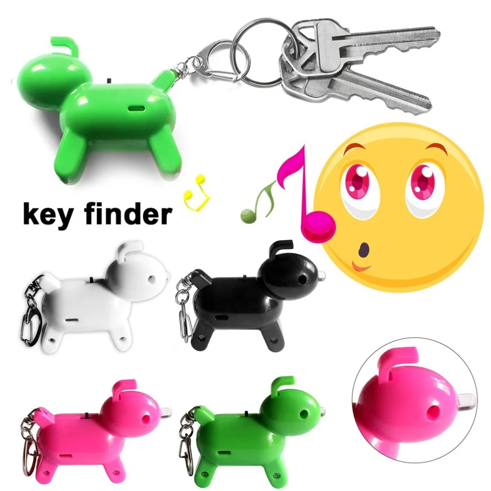

Whistle Key Finder Intelligent Voice Control Keychain Locator Cartoon Dog Keyfinder Anti-Lost Device