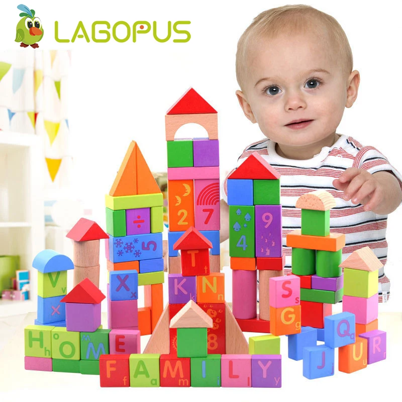 Lagopus 100Pcs Wooden Building Blocks Kids Toy Set Children Play Educational Toddler Toys Lagopus 100Pcs Wooden Building Blocks Kids Toy Set Children Play Educational Toddler Toys