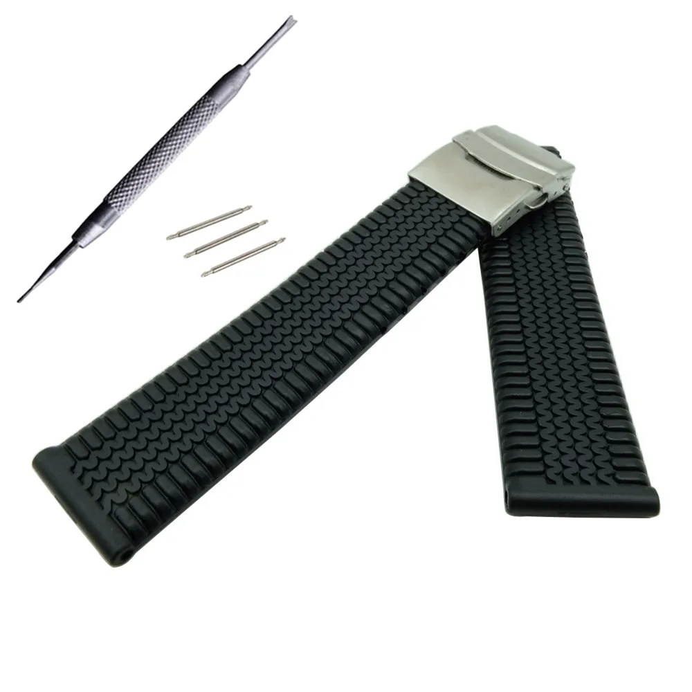 20Mm 22Mm Cinturino In Silicone Per Samsung Gear S3 Classic/Frontier Watch Band Cinturino Sportivo Per Timex Seiko Sostituzione Braccialetto