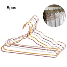 5 Pcs Non-Slip Clothing Hangers New Thicker Aluminum Alloy Drying Racks Home Seamless Anti-Rust Hanger Windproof Clothes Rack