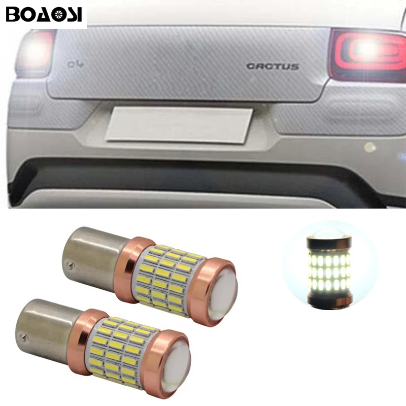 BOAOSI 2x1156 BA15S светодиодный автомобильный светильник 30 Вт источник s задний фонарь