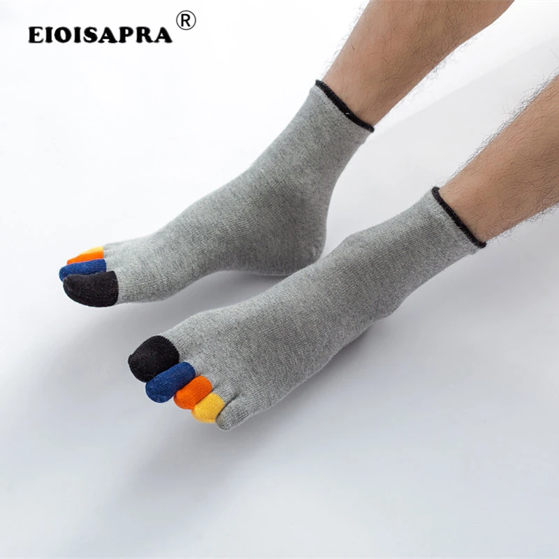[EIOISAPRA] Harajuku мужские носки с пятью пальцами без показа хлопковые повседневные