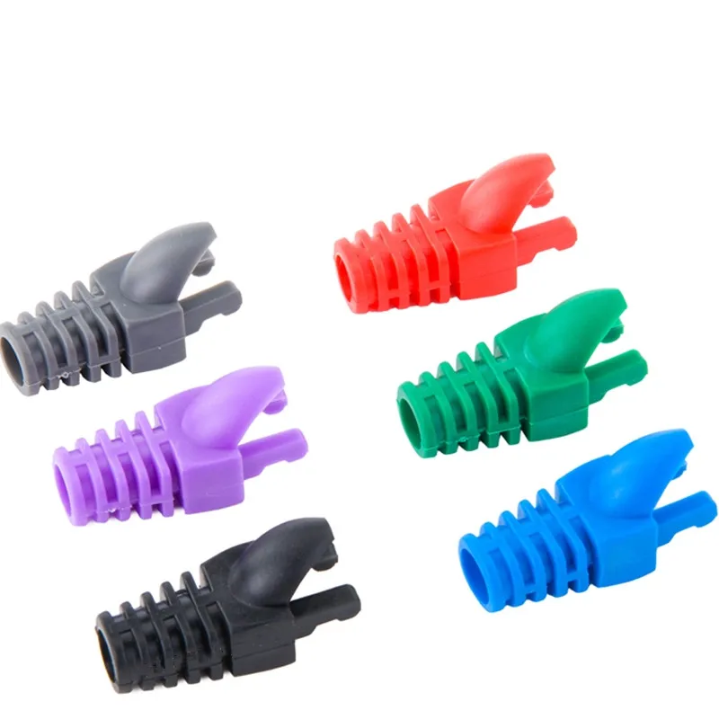 Крышка разъема RJ45 для сетевого кабеля Ethernet Cat5e Cat6 коготь загрузки Красочный