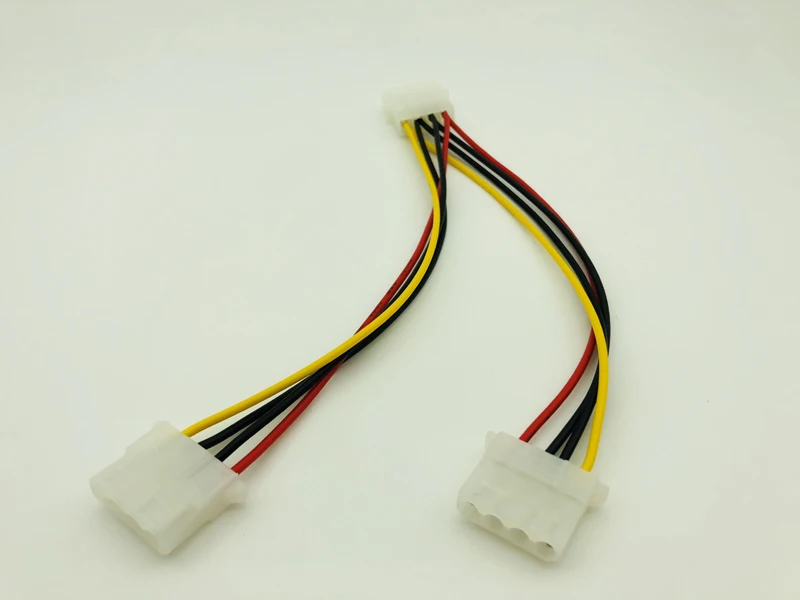 5PCS 4Pin Molex to Double 4pin IDE Female Power Supply Splitter Adapter Cable Computer Power Cable for BTC ETH Miner Mining
