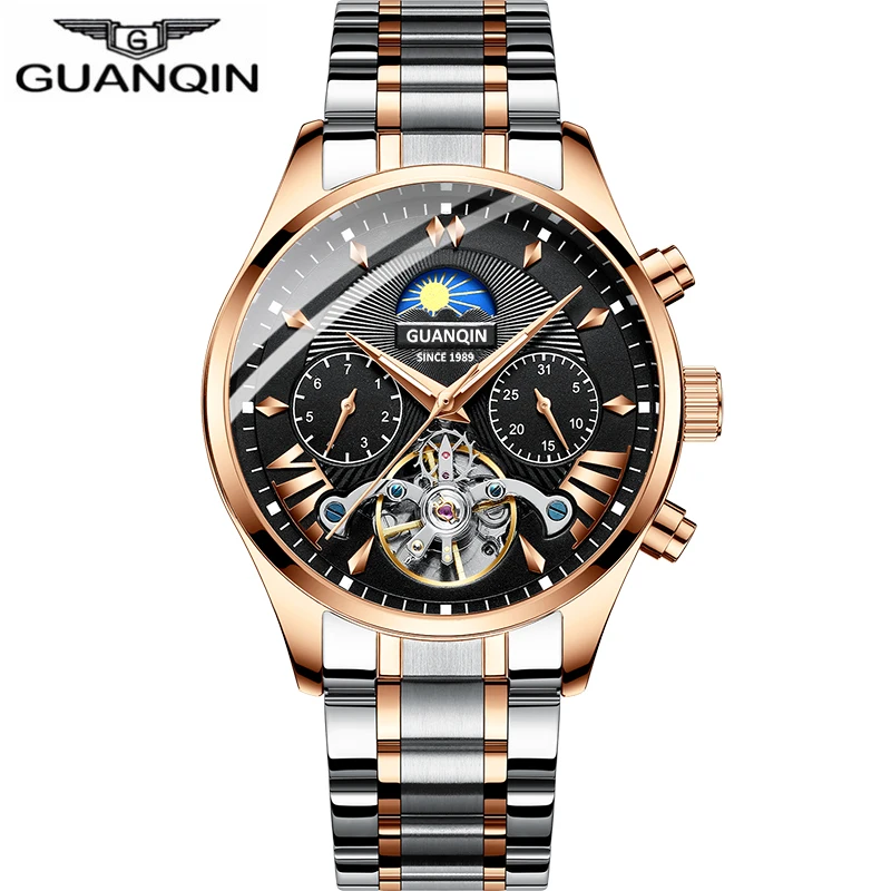 Изысканные брендовые часы GUANQIN 2019 для мужчин