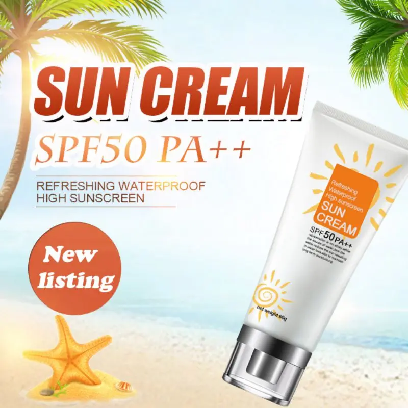 

Facial Sunscreen UV Radiation Sun Protective Sunscreen Cream Facial Skin Care Whitening Remove Sun Marks Cream Makeup New 2018
