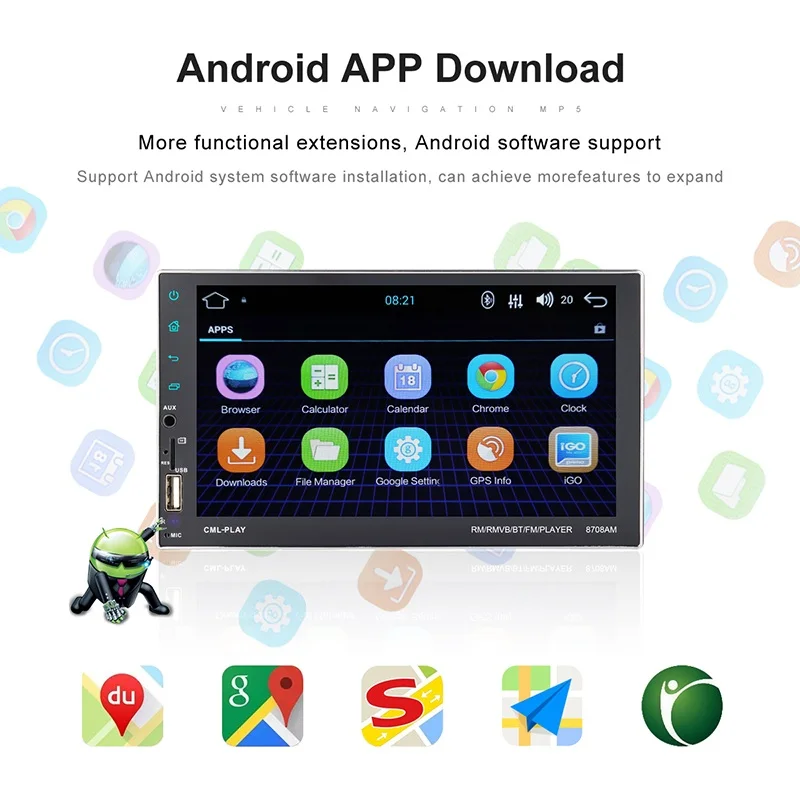 Top Car Radio autoradio Android 7.1 Universal 7
