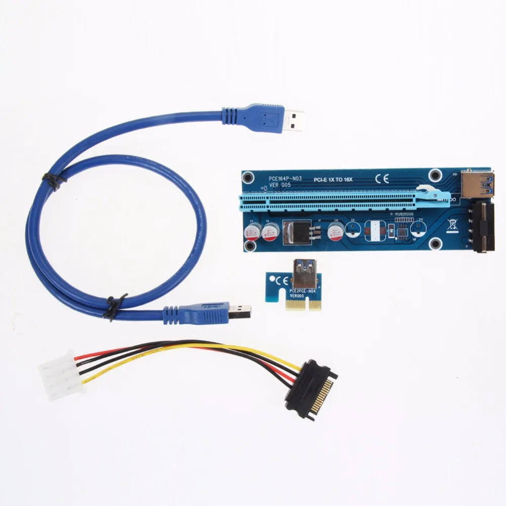 USB 3 0 PCI E Express Powered Riser Card с удлинителем 1Х до 16Х Monero|Компьютерные кабели и разъемы| |