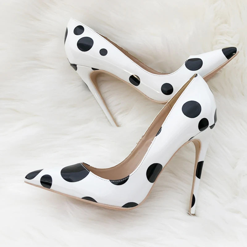 Pompes Qp045 10cm 12 Cm Taille De 8cm Pointu Heel Stilettos Blanc Hauts Mariage Heel Heel Roviciya Talons Dot Chaussures Bout Femmes Grande Noir Sexy 12cm Panda Soirée nXqgHqpd
