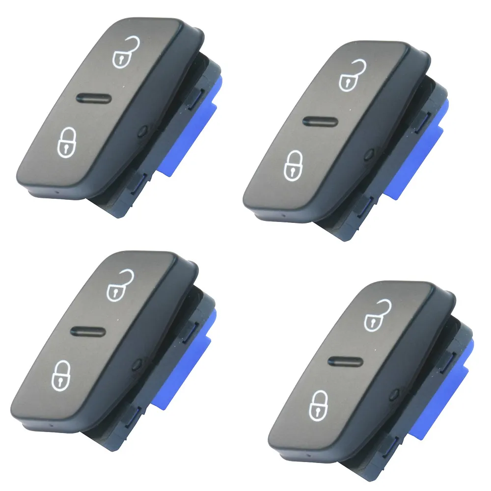 

COSTLYSEED 1K0962125B 1K0 962 125 B 10 pcs Driver Side Central Door Lock Switch Button For VW Jetta Golf 5 GTI MK5 Tiguan Sharan