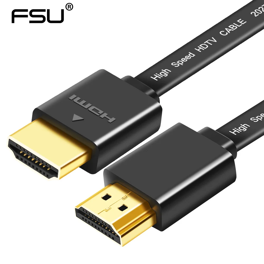 High quality V1.4 hdmi Flat cable Gold Plated Plug Male-Male HDMI Cable 1080p 3D 0.3m 0.5M 1M 1.5M High quality V1.4 hdmi Flat cable Gold Plated Plug Male-Male HDMI Cable 1080p 3D 0.3m 0.5M 1M 1.5M