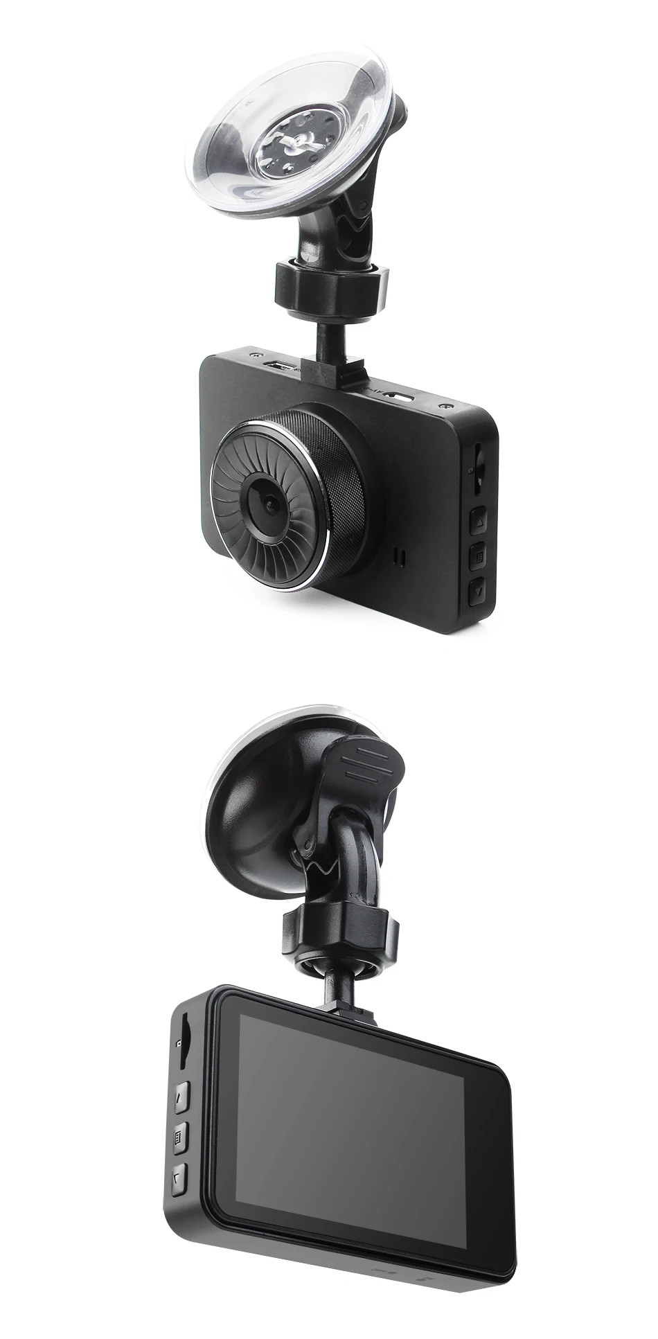 Ruccess H500 Видеорегистраторы для автомобилей Двойной объектив Dash Cam Камера Full HD 1080P ips 3 дюймовый монитор парковки видео Регистраторы регистратор DVRs