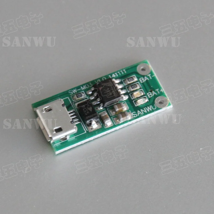 

Lithium battery charging module 5V power supply constant current 1A charging original dedicated management chip