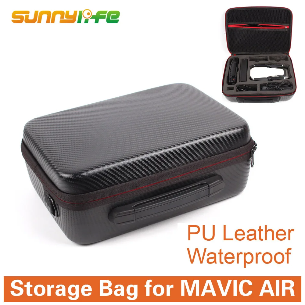 Portable Storage Bag Single Shoulder Bag Waterproof Carrying Case Handheld Storage PU Bag for DJI MAVIC