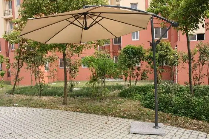 Пляжный/садовый зонт большого размера, диаметр 3 м, используется в балкона, саду, парке, кофейне, отеле, печать логотипа доступна - Цвет: Темный хаки