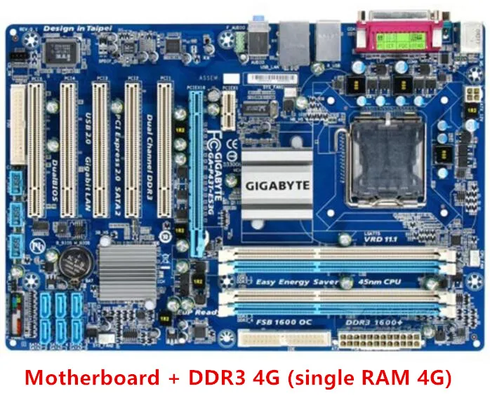 Для Gigabyte GA-P43T-ES3G оригинальный использоваться для настольных ПК + Оперативная