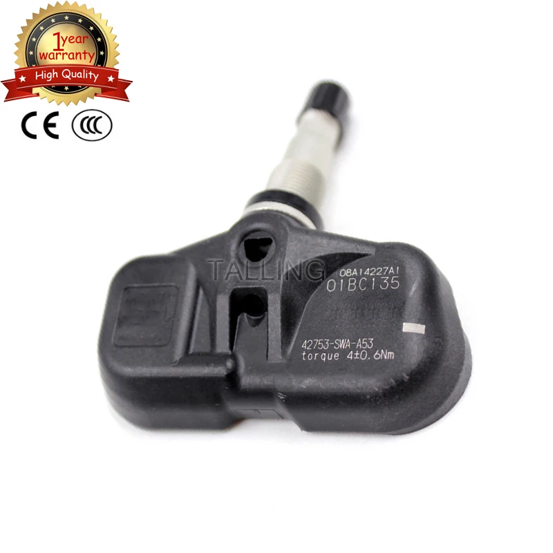 

1x TPMS Tire Pressure Sensor For Honda Accord CRV FiT Car Alarm TPMS Sensor PMV-107M Car-styling 42753-SWA-A53