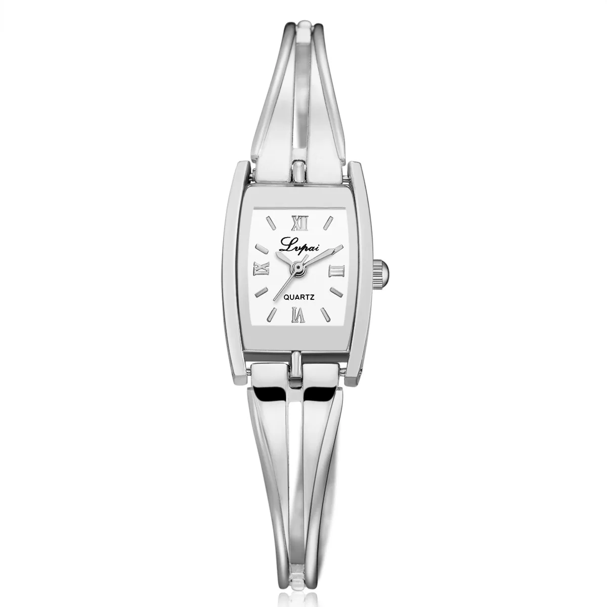 

LVPAI Women's Stainless Steel Watch 2019 Simple Rome Scaled Rectangular Alloy Dial Quartz Wrist Watch #P290 reloj mujer a70