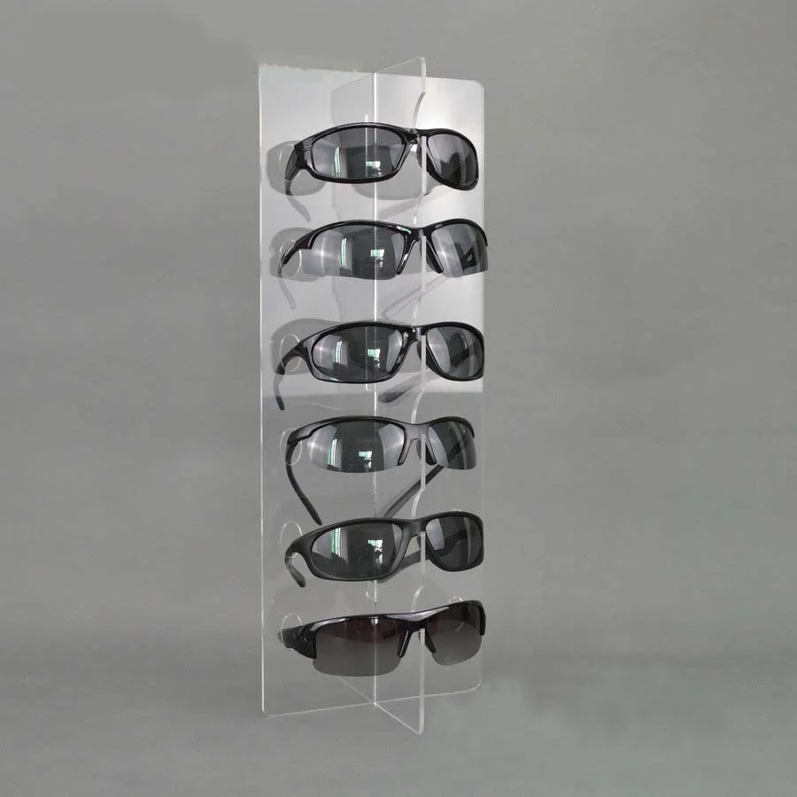 Clear Holders Acrylic Sunglasses Eyeglasses Display With Glasses Nose