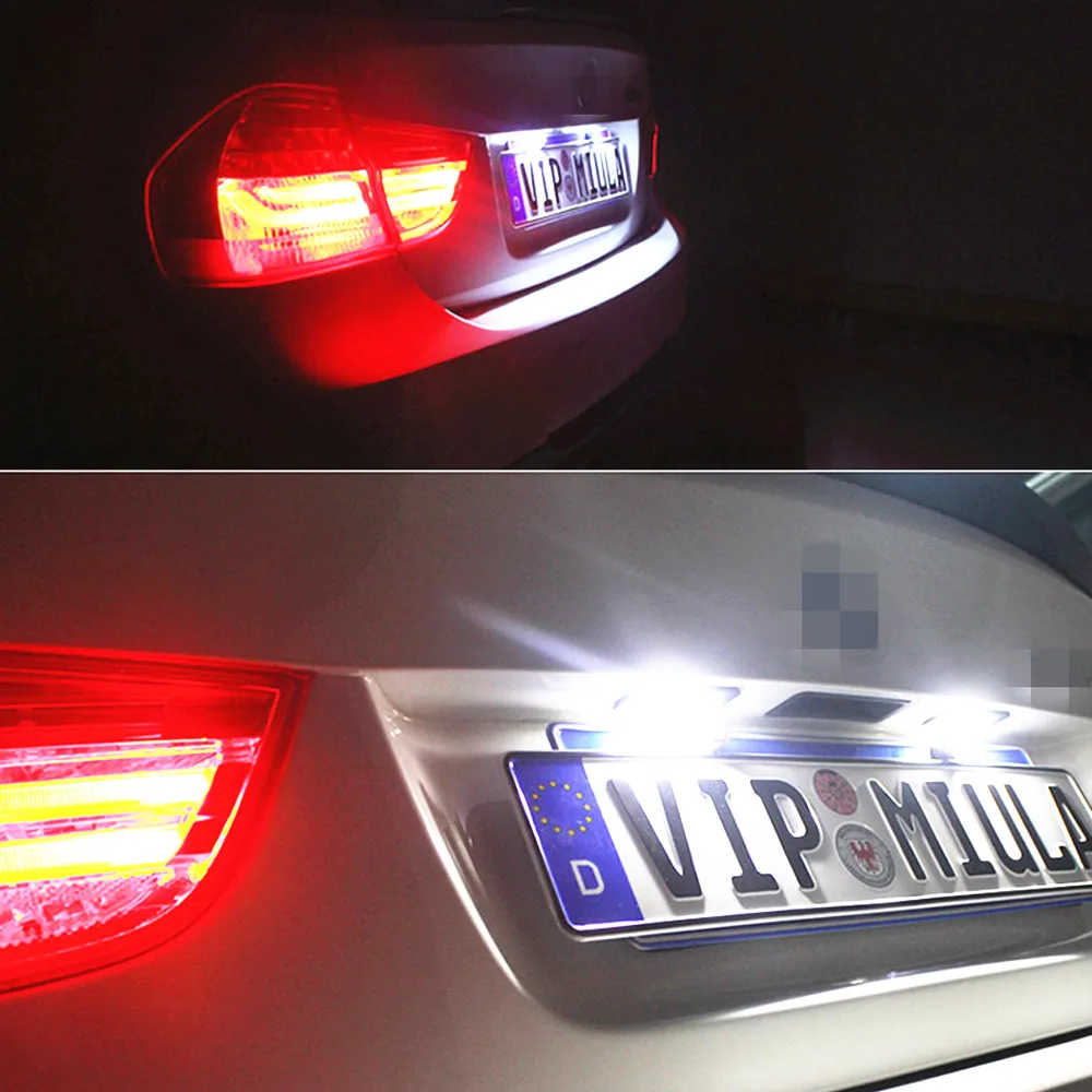 Автомобильный светодиодный номерной знак светильник 2 шт 12 в 24 SMD Подходит для Audi A1 2011~ A4(B8) A7 5d Sportback 2011~ Q5(08-10 общее количество)/A4 4D/5D