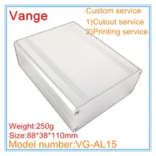1 шт./лот экструдированная форма профиля оболочка металлические коробки 88*38*110 мм 6063-T5 Сплит алюминиевые распределительные корпуса diy для усилителя дизайн