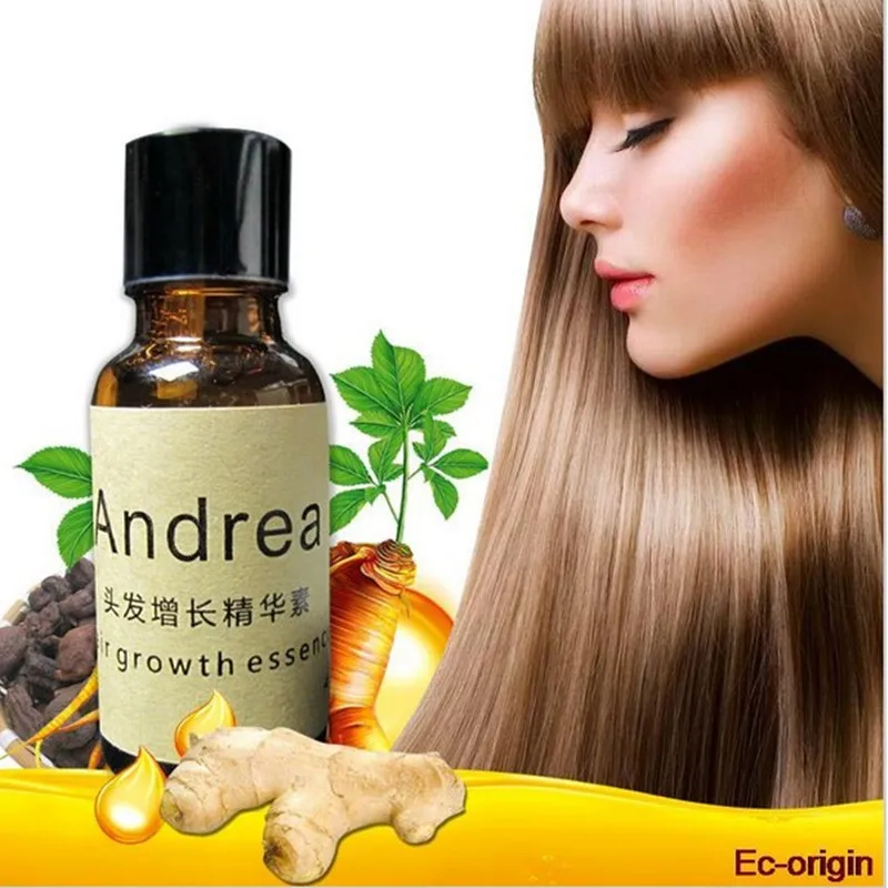 

5PCS/LOT Andrea Hair Growth Essence Hair Loss Serum Liquid Ginger 20ml Dense Hair Sunburst Care Repair