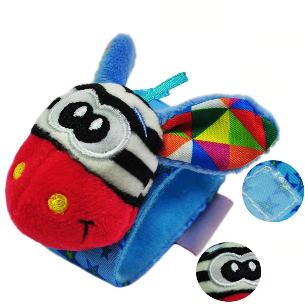 

Cartoon baby rattle Baby Toys 13-24 months Soft Animal Rattles Children Infant Newborn Plush Baby Toy Wrist Strap