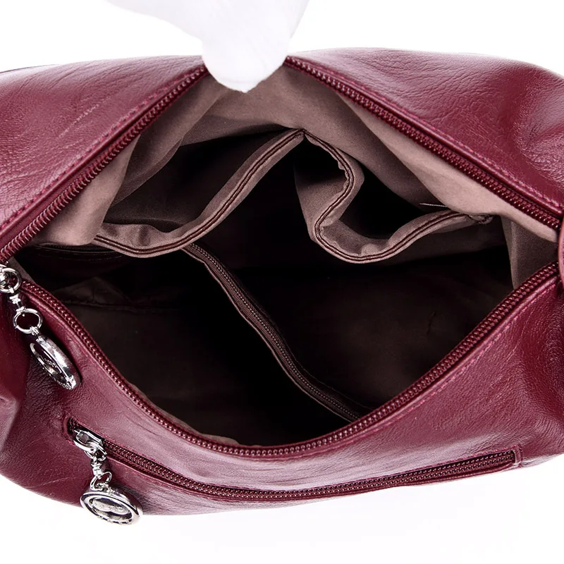 2018 Women Messenger Bags High Quality Leather Shoulder Bag Female Sac a Main Vintage Ladies Bag Crossbody Bags For Women Bolsas