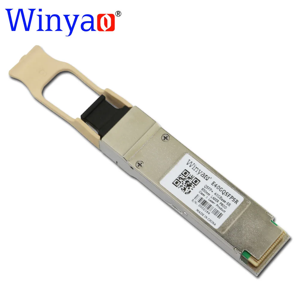 

Winyao E40GQSFPSR Ethernet QSFP Optics - For XL710-QDA1/XL710-QDA2 Network Card Compatible E40GQSFPSR 40GBase-SR4