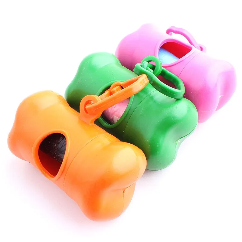 

1PC Waste Garbage Clean Up Bags 8 Color Carrier Holder Case Dispenser Box 8X4 cm Pets Garbage Box Bags
