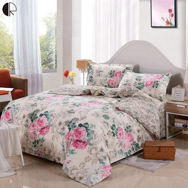 Hot Sale 100 Cotton Floral Printed Comforter Sets Duvet Cover