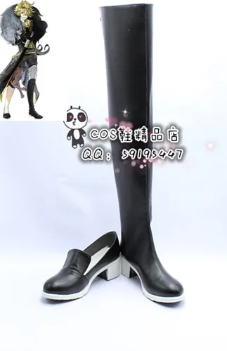 

Touken Ranbu Online Shishiou Black Girls Halloween Cosplay Shoes Boots X002