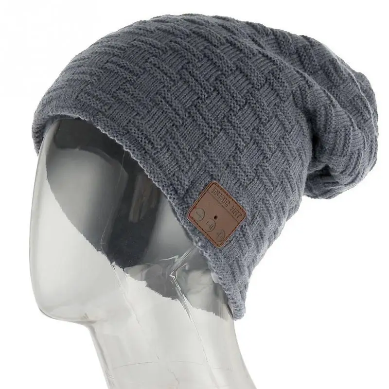 

New Winter Beanie Hat Cap Wireless Bluetooth Earphone Smart Headset Speaker Mic Outdoor Sport Stereo Music Hat