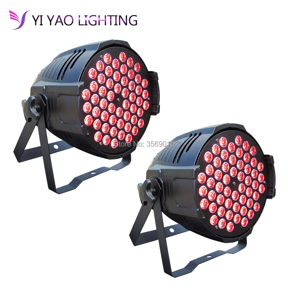 

2pcs/lot 54x3w led Aluminum alloy Par lights RGB 3in1 professional stage dj equipment