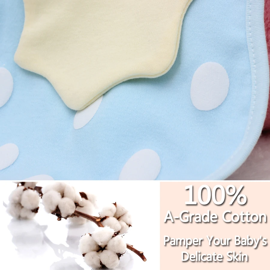 Cotton Baby Bibs Waterproof Bandana Bib for Baby Scarf Drool Slab Children's Bib Infant Apron Feeding Boy Girl Stuff Burp Cloth