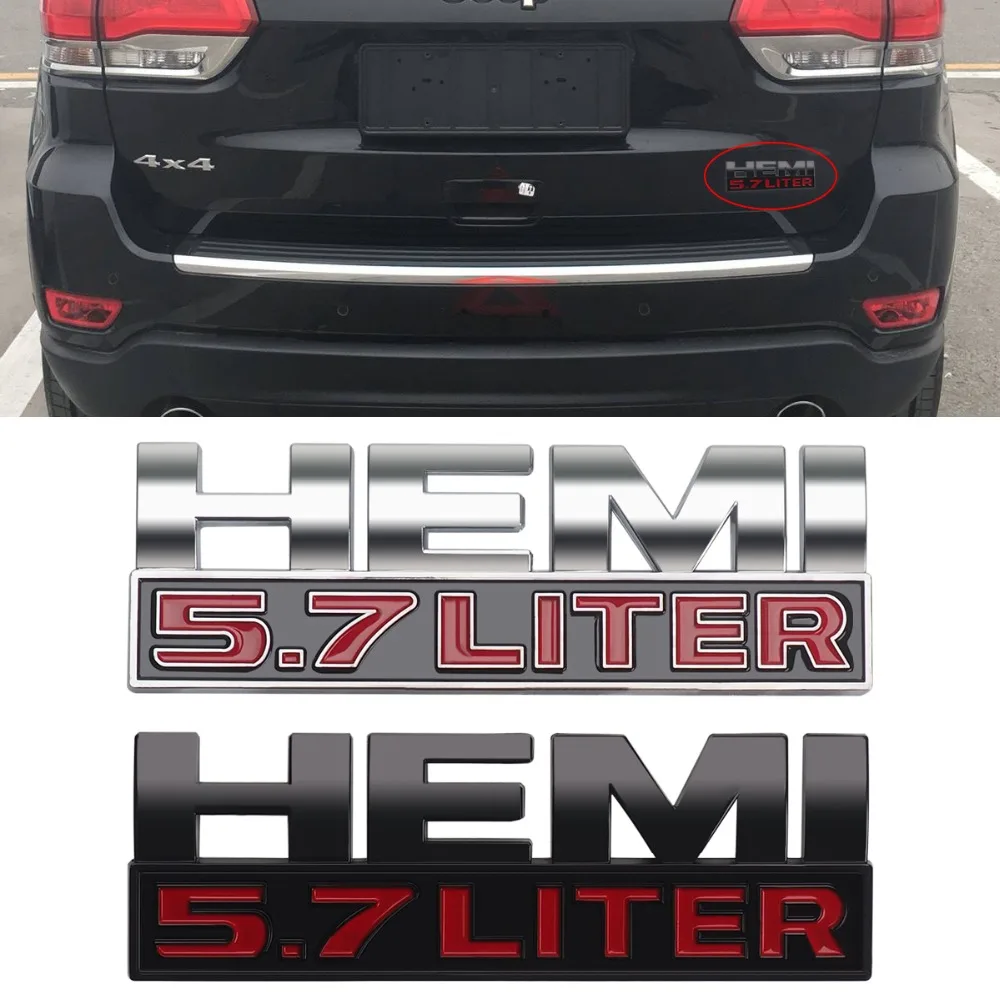 5.7L HEMI شعار شارة سيارة ملصقا ل دودج رام جيب كرايسلر شاحن تشالنجر السيارات صائق 3D ملصقات 5.7L HEMI شعار شارة سيارة ملصقا ل دودج رام جيب كرايسلر شاحن تشالنجر السيارات صائق 3D ملصقات