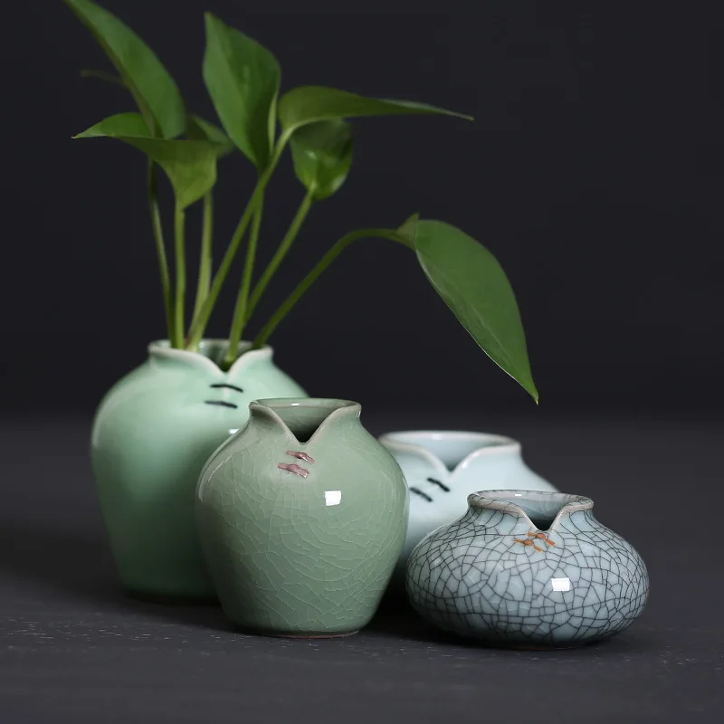 Мини Tang костюм керамическая ваза для дома и офиса настольная гидропонная декоративная Цветочная ваза китайский стиль растительные террариумы творческие подарки